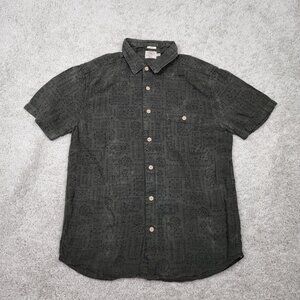 Faherty Slim Fit Linen Button Shirt Mens Size Medium M Green Huckberry REI USA